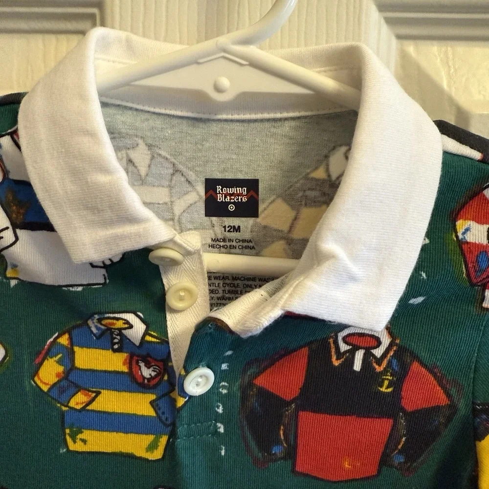 Rowing Blazers Rugby One‎ Piece Romper Infant Size 12 Months Preppy
